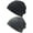 Black and Gray, variant on Men's Fashionable Brimless Hats Are Suitable For Street Dance Cycling Sports Leisure,Youth College Student Hats In Spring Autumn Black Gray 2Pcs