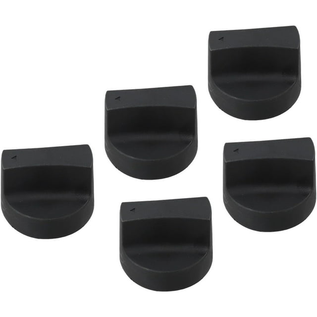 BBQ Gas Stove Control Knobs 50mm Replacement 5 Pack Black