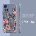 thumbnail image 3 of Case For Redmi Note 12 11 11T 11R 11E 10 9 8 7 7S PRO PLUS 4G 5G Simple Liquid silicone Case The Most Beautiful Flower, 3 of 5