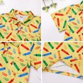 thumbnail image 4 of IDOPIP Toddler Boys Back to School Shirt First Day of Kindergarten Short Sleeve Button Down Shirt, 4 of 8