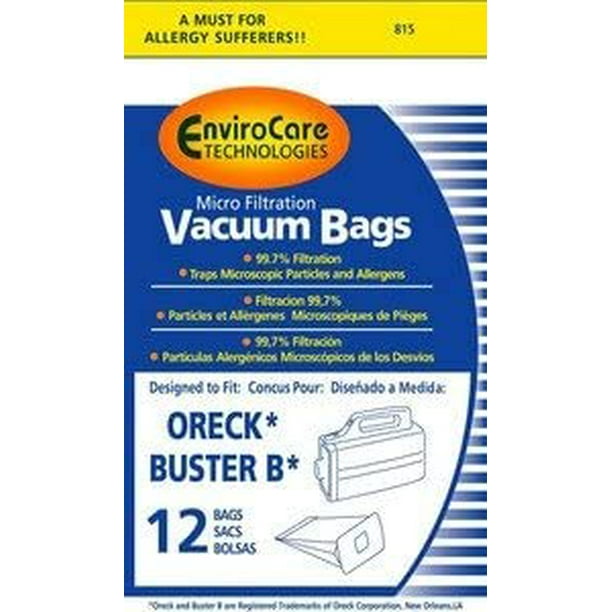 Allergy vacuum cleaner bag Canister 12 bag fit oreck Buster B PKBB12DW