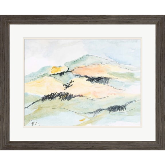 Great Art Now Mt. Diablo No. 1 by Jan Weiss, Framed Wall Art, 28W x 23H