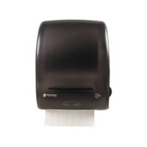 San Jamar Simplicity Mechanical Roll Towel Dispenser, 15.25 x 13 x 10.25, Black -SJMT7400TBK