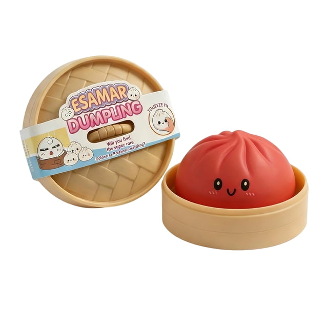 Jouet Souple et Moelleux en Forme de Ravioli Pailleté, à Remontée Lente.