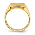 thumbnail image 2 of Real 14kt Yellow Gold 14.5x13.0mm Open Back Mens Signet Ring Size: 10; for Adults and Teens; for Women and Men, 2 of 5
