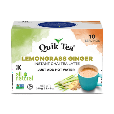 Quiktea Unsweetened Cardamom Chai Tea Latte 40 Count 4 Boxes