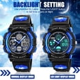 thumbnail image 5 of Dodosky Boy Toys Edad 5-12, LED 50M Relojes deportivos digitales impermeables para niños Regalos de cumpleaños Regalos para niños de 5-13 años - Azul, 5 of 5