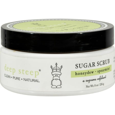 Deep Steep Sugar Scrub Honeydew Spearmint -- 8 oz