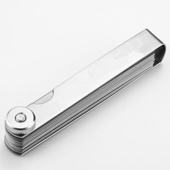Dual Marked Stainless Steel Gauge Set with Metric and Measurements for Precise Gap and Thickness Checking