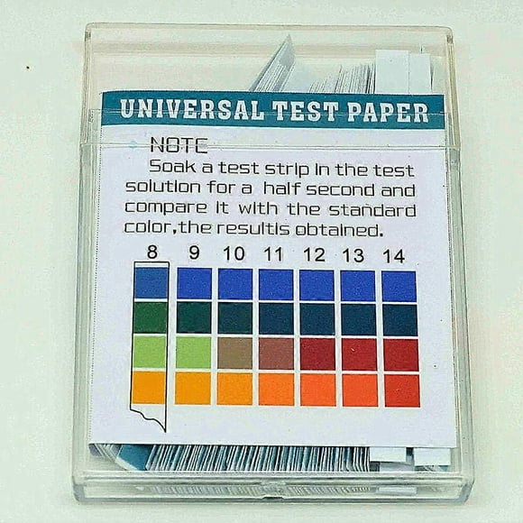 PH Test Strips PH Value Measurements Test Paper Litmus Paper (pH 0-14) for Water Soil Urine Saliva 100 Pieces (white) (1pc)