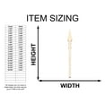 thumbnail image 2 of Unfinished Wood Spear Silhouette - up to 46" DIY 14" / 1/4", 2 of 4