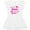 AA-White, variant on Inktastic Valentine's Day My Nana Loves Me Hearts and Lips Girls Baby Dress