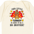 thumbnail image 4 of Inktastic This Little Turkey is Going to Be a Big Brother Boys Long Sleeve Baby Bodysuit, 4 of 5