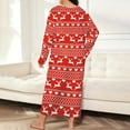 thumbnail image 7 of Clearance Sale! Christmas Nightgown for Women Women Plus Size Sleepwear Round Neck Long Sleeve Printed Nightdress Pajamas Red 4Xl, 7 of 7