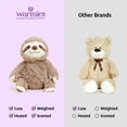 thumbnail image 3 of Pezoso de peluche Warmies, apto para microondas, con diseño de peluche, color lavanda, 3 of 4