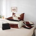 thumbnail image 5 of Feelyou Rustic Cow Print Twin Bedding Sets 7-Piece, Farmhouse Animal Bedding Comforter Set, Southwestern Sheet Sets, Microfiber Room Decorative, 5 of 7