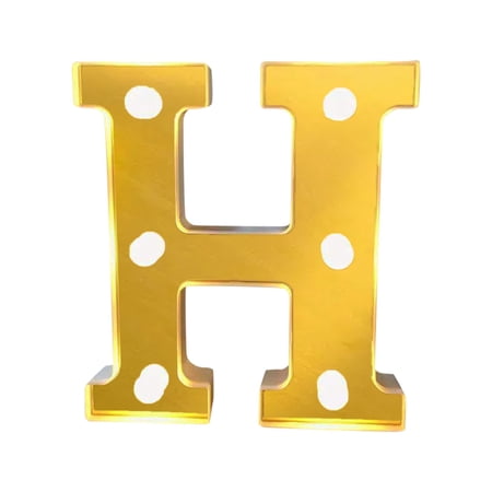 

LED Letter Lights Light Up Plastic Letters Standing Hanging Warm Wihte Light Home Decor Pendant TANGNADE