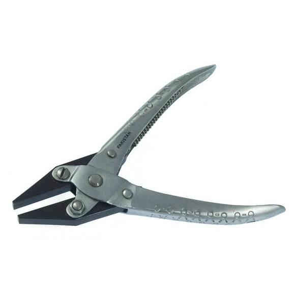 Mazbot Smooth Flat-Nose Jaw Parallel Pliers