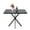 Black, variant on Holaki Square Dining Table,Mid Century Modern Square Dining Table for 4-6 Person,Coffee Table for Kitchen Dining Room,Office,Save Space