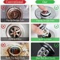 thumbnail image 5 of Tapón de fregadero universal de 2 piezas, desagüe emergente, filtro de drenaje antibloqueo para lavabo de cocina y baño, aplicable a diámetros de 34 a 40 mm, 5 of 5
