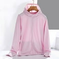 thumbnail image 2 of BADHUB Women's UPF 50+ Sun Protection Hoodie Jacket Plus Size Thumbhole Design Full Zip Long Sleeve Quick Dry Workout Hiking Athletic Hooded Shirts S-5XL Pink, 2 of 6