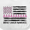 thumbnail image 4 of Inktastic Breast Cancer Awareness Pink Ribbons and Flag Boys or Girls Baby Bib, 4 of 4