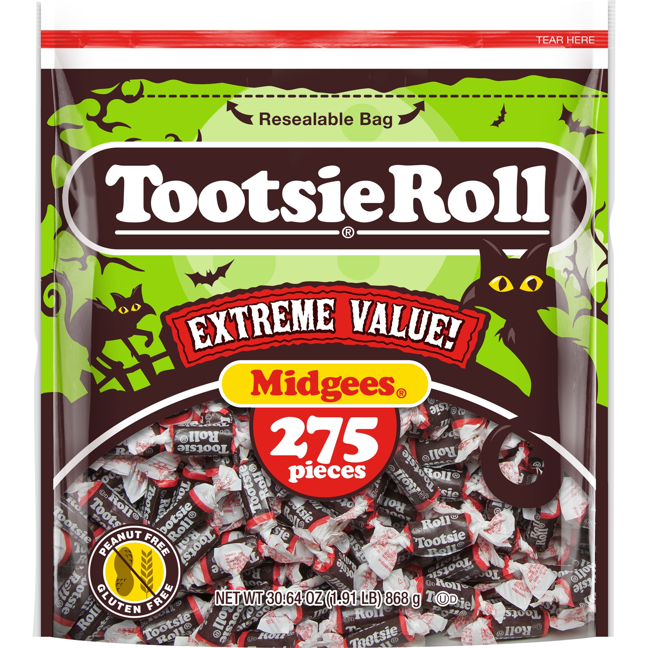 Tootsie Roll Midgees 275 Ct Halloween Candy - Walmart.com