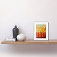 thumbnail image 2 of Vintage Folk Art Mid Century Cityscape Abstract Artwork Framed Wall Art Print 9X7 Inch, 2 of 5