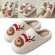 thumbnail image 5 of Zapatos Casa Sin Cordones Felpa Peludas Suministros para El Alce Suave Navidad, 5 of 9