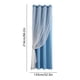 thumbnail image 3 of Cortinas opacas de 84 pulgadas de doble capa con encaje estrellado, panel de cortina oscuro para habitaciones aisladas térmicamente para dormitorio y salón, 3 of 6
