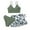 A84-AG, variant on Girls Swimsuit Two Piece - Adjustable Strap Bathing Suit Solid Color Bikini Sets for Teens Girl Beach Swimwear（Dark Green,12Y)