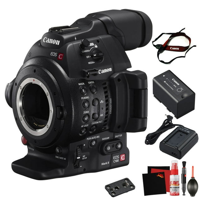 Cámara Canon EOS C100 Mark II Cinema EOS con CMOS AF de Doble Píxel Solo Cuerpo