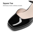 thumbnail image 2 of DREAM PAIRS Women's Chunky Platform Closed Toe Pumps with Confidence, Slip-resistant Outsole, Party, Wedding Shoes, 2 of 7