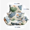 thumbnail image 4 of Hanging Basket Chair Cushion Outdoor Patio Chair Cushion Swing Basket Chairs Cushion Pads with Headrest Pillow ONLY Cushion, Flower Print, 4 of 6