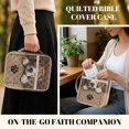 thumbnail image 5 of Xixirimido Bible Cover, Bible Carrying Book Case for Women, Multi-pockets Protective Church Organizer Bag with Handle Christian Gift, Brown Beagle Dog Paw, 5 of 7
