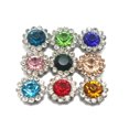 thumbnail image 2 of U8MO 100 Silver Bling Crystal Rhinestone Pearl Flatback Button Beads 11mm Free Ship-Pink + Clear, 2 of 9