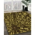 thumbnail image 2 of Ahgly Company Indoor Rectangle Patterned Black Bean Brown Area Rugs, 7' x 10', 2 of 6