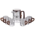 thumbnail image 1 of HAOMONZEN Water Separation Glass Teapot with Wooden Handle Teapot Glass Teapot with Infuser Magical Teapot Glass Glass Teapot with Strainer Filter Teapot with Infusers Warehouse Sale, 1 of 9