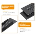 thumbnail image 4 of Uxcell Air Vents Cover, 1Pcs 500 x 50mm Aluminum Alloy Rectangle Air Return Vent Cover with Screw, Ventilation Grille Decorative Covers for Door Cupboard Wardrobe Shoes Cabinet (Black), 4 of 7