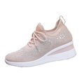 thumbnail image 5 of Fashion Rhinestone Sneakers for Women's - 2026 Casual Mesh Slip On Walking Shoes Breathable Glitter Sneaker, 5 of 5