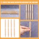 thumbnail image 3 of GOOHOCHY 4 piezas de accesorios para escaleras de casa de muñecas, muebles en miniatura, mini pilares de madera, postes de barandilla para escaleras., 3 of 8