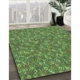 thumbnail image 3 of Ahgly Company Machine Washable Indoor Rectangle Transitional Pea Green Area Rugs, 2' x 4', 3 of 7