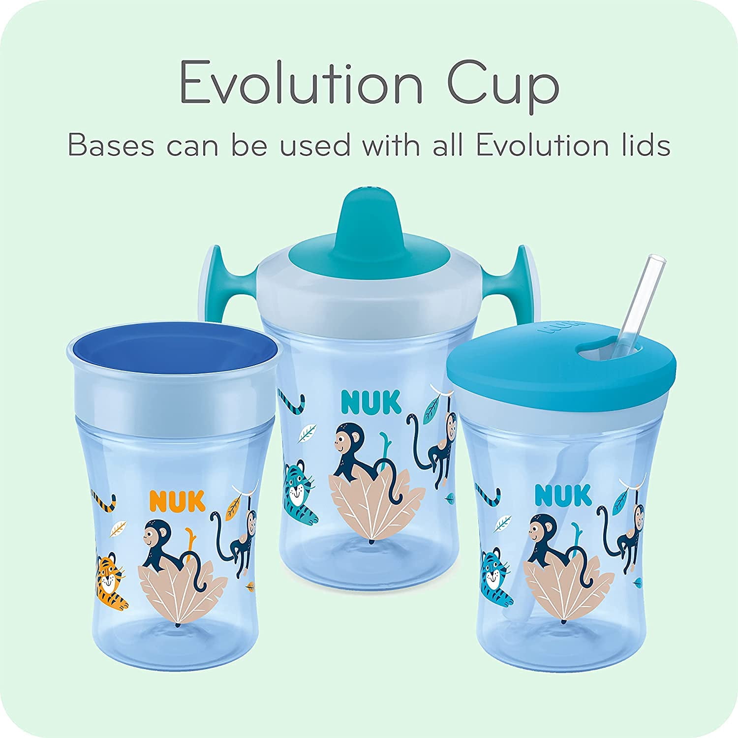 NUK Evolution 360 Spoutless Cup, 8 oz, 1-Pack
