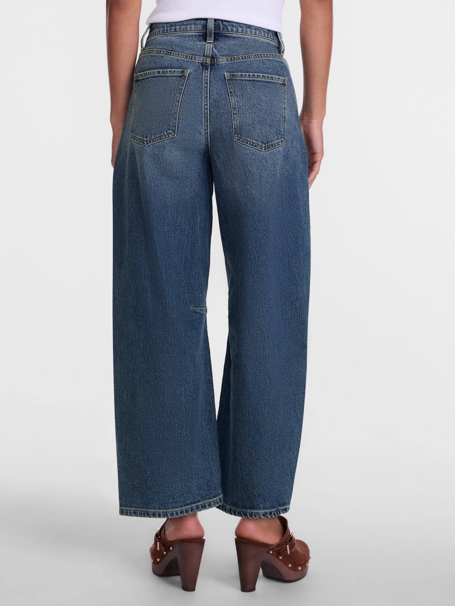 Scenario Women's and Women's Plus High Rise Horseshoe Jeans, 26" Inseam, Sizes 0-28W