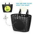 thumbnail image 4 of Monyance plastic bike basket Children's Bike Handlebar Basket - Black(8.46X5.91X5.71Inches), 4 of 10