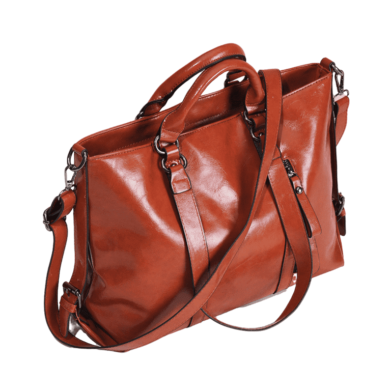 GAEKEAO Women's Hobo Bag, Waterproof Oil Wax Leather Brown photo 1