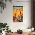 thumbnail image 3 of ELNEIT - Gateway Arch National Park Poster, Unframed Matte Paper, S09, 3 of 4