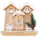 thumbnail image 2 of 1 Adorno Navideño de Madera con Forma de Casa, Luminoso, con Efecto Nieve (No Requiere Batería), 2 of 8