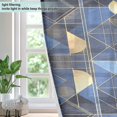 thumbnail image 4 of Yayeee Window Curtains Set of 2 for Living Room Light Filtering 63"x42", Blue Geometric Pattern, 4 of 7