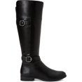 thumbnail image 2 of Style & Co. Womens Kezlin Faux-Leather Knee-High Boots Black 8.5 Medium (B,M), 2 of 3